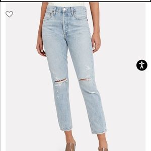 AGOLDE Jamie High-Rise Distressed Jeans